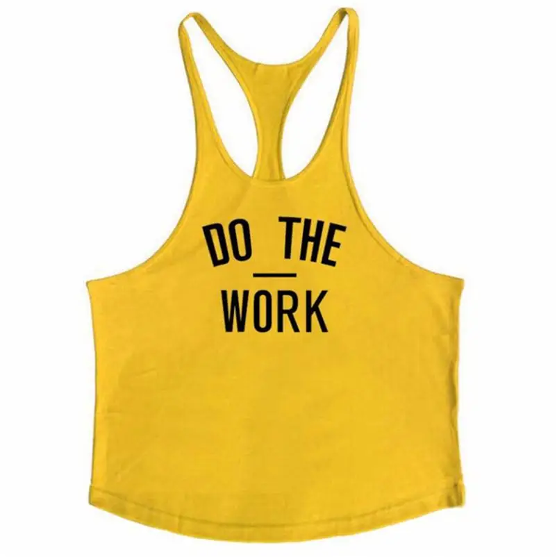 Gyms Clothing Singlet Y Back Wortout Tank Tops Men Fitness Stringer Vest Cotton Bodybuilding Sleeveless Shirts made in Pakistan