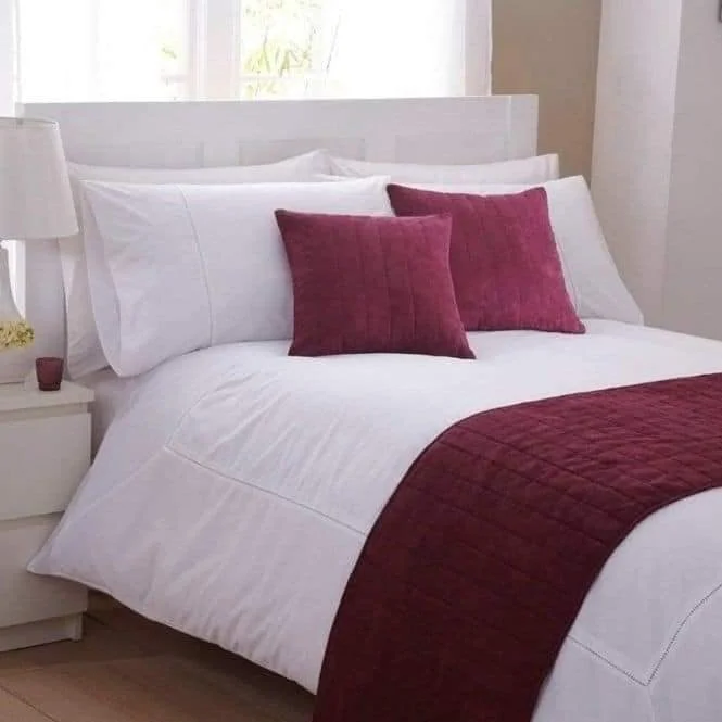 Комфортная простыня однотонная Простыня из хлопка и полиэстера с принтом для двуспальной кровати