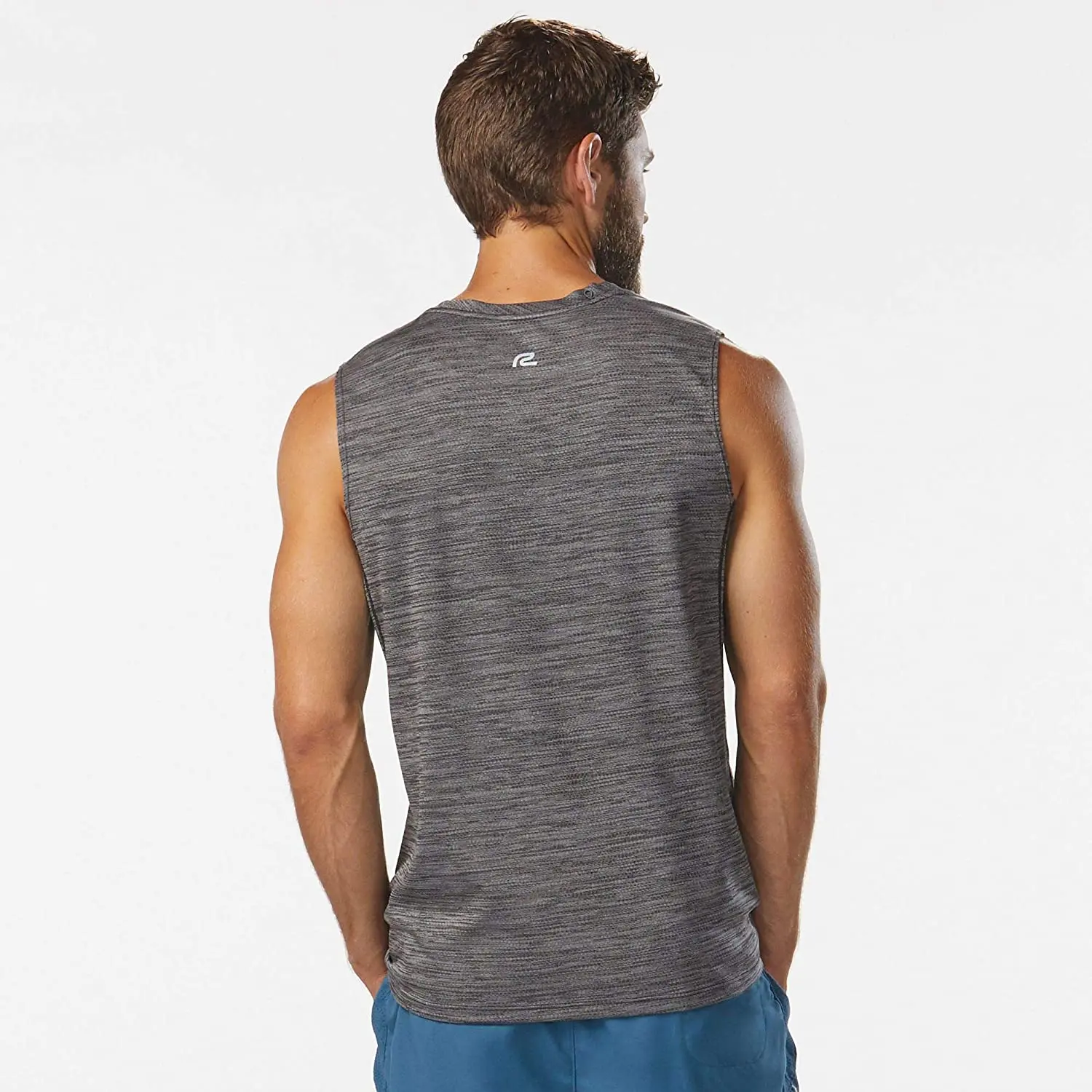 OEM Wholesale Supplier customize sports fitness gym tank tops custom made vests silicon gel printing logo singlets men