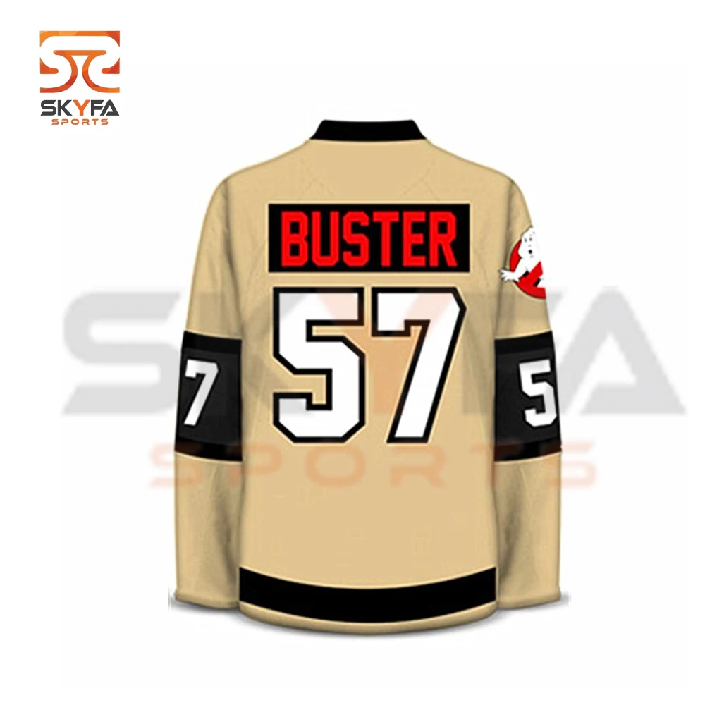 Черная классическая майка для хоккея с шайбой командные клубы Лига сублимация мужчин