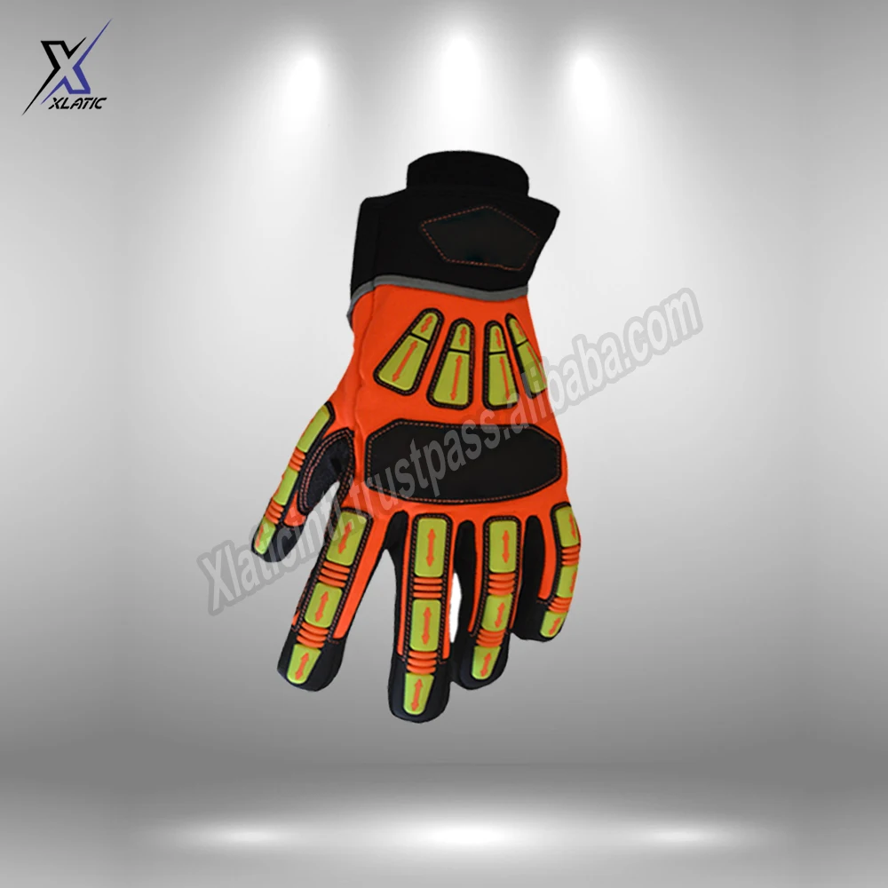 XLATIC Manufacturer company Good Quality Mechanic Gloves Custom designs OIL field Mechanic heavy machine Gloves