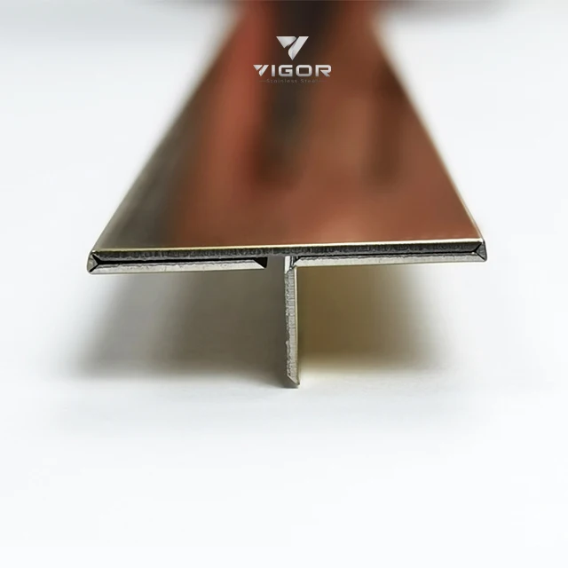 304/316 grade coloured stainless steel grooved decorative trims anti-moisture profiles