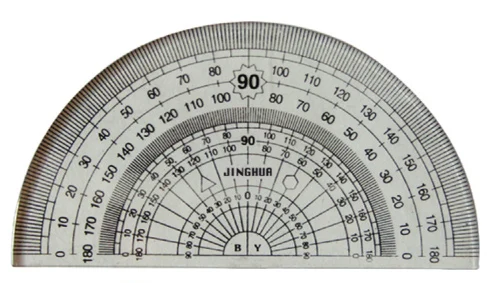 Tianjin production of storage convenience for learning semicircle ruler