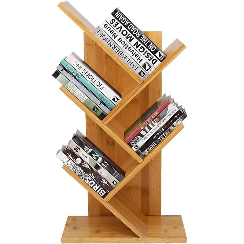 Tree Shape Floorstanding Bookshelf Cheap Shelf Dividers Book Shelf for Office & Home Simple Living