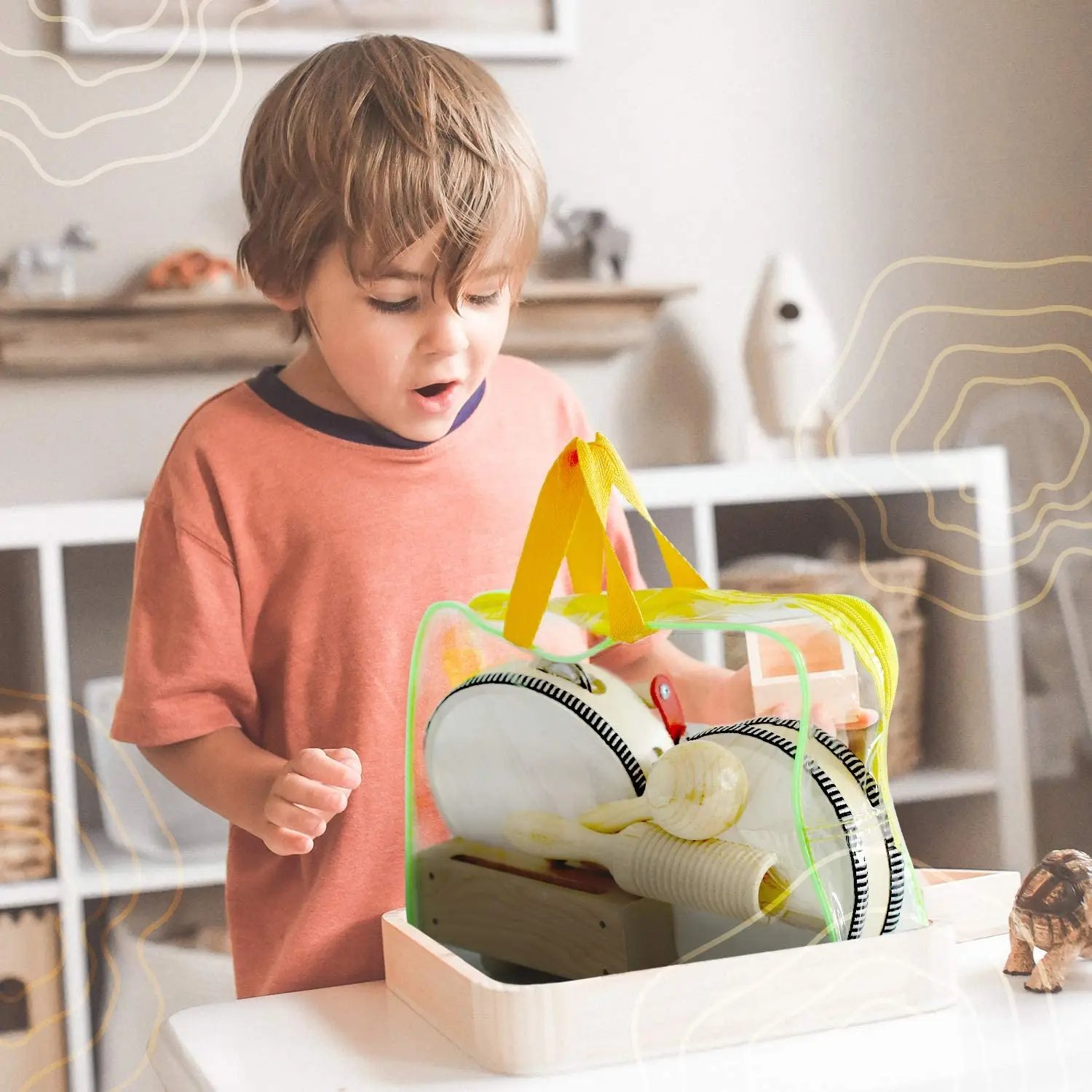 Новый дизайн Развивающие деревянные игрушки оригинальные блоки для детей