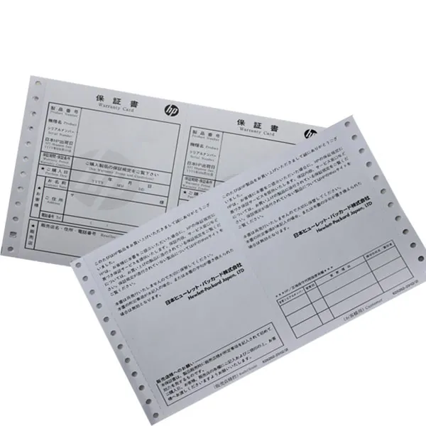  Hot sale office computer papers/carbonless 241mm/381mm from continue print paper