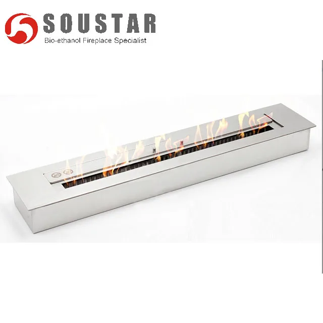 Stainless Steel Surface ,Wall Mounted ethanol Fireplace