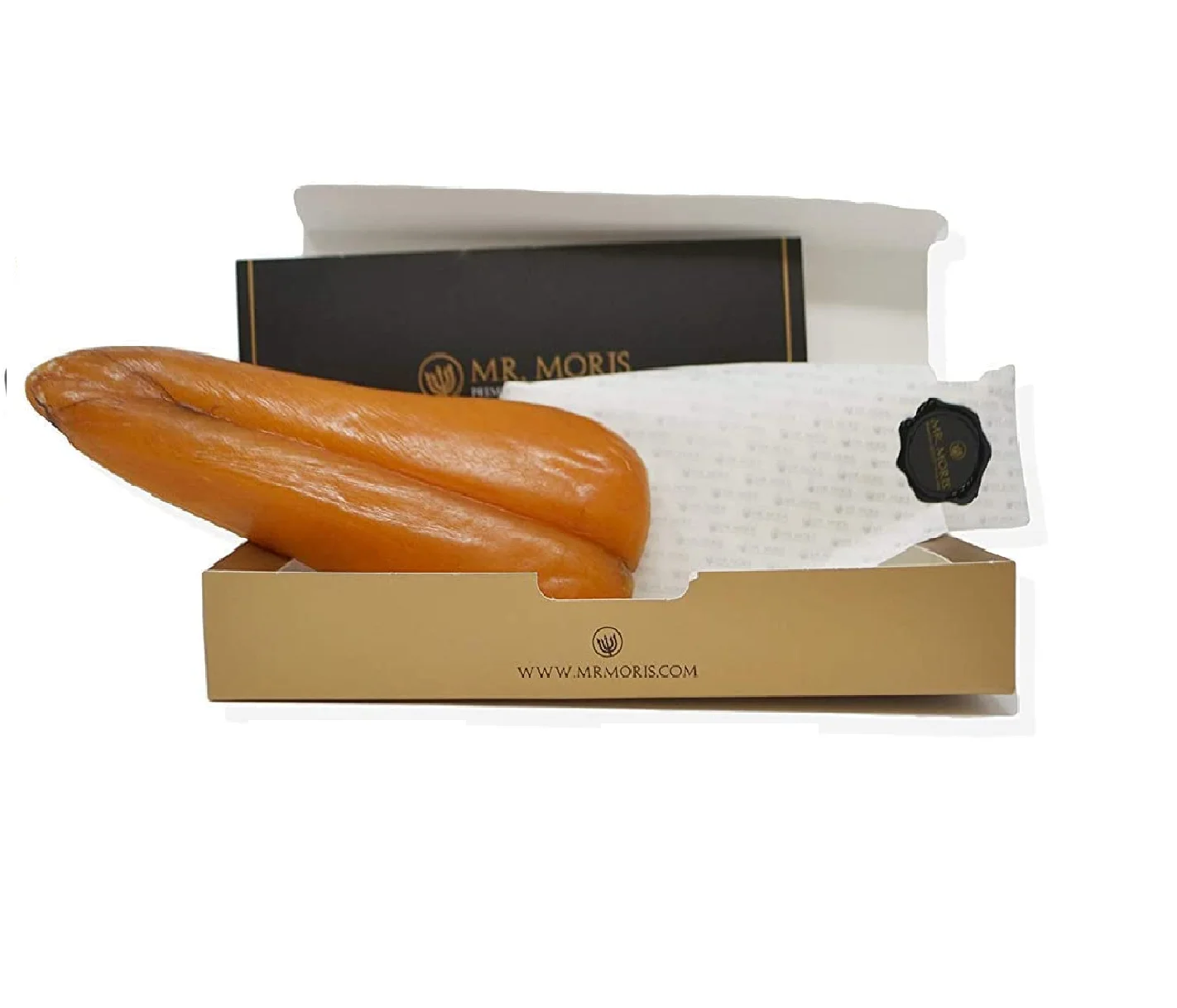 Premium Quality Mullet Bottarga Mr. Moris Made in Italy Kosher Deluxe Box 85 g