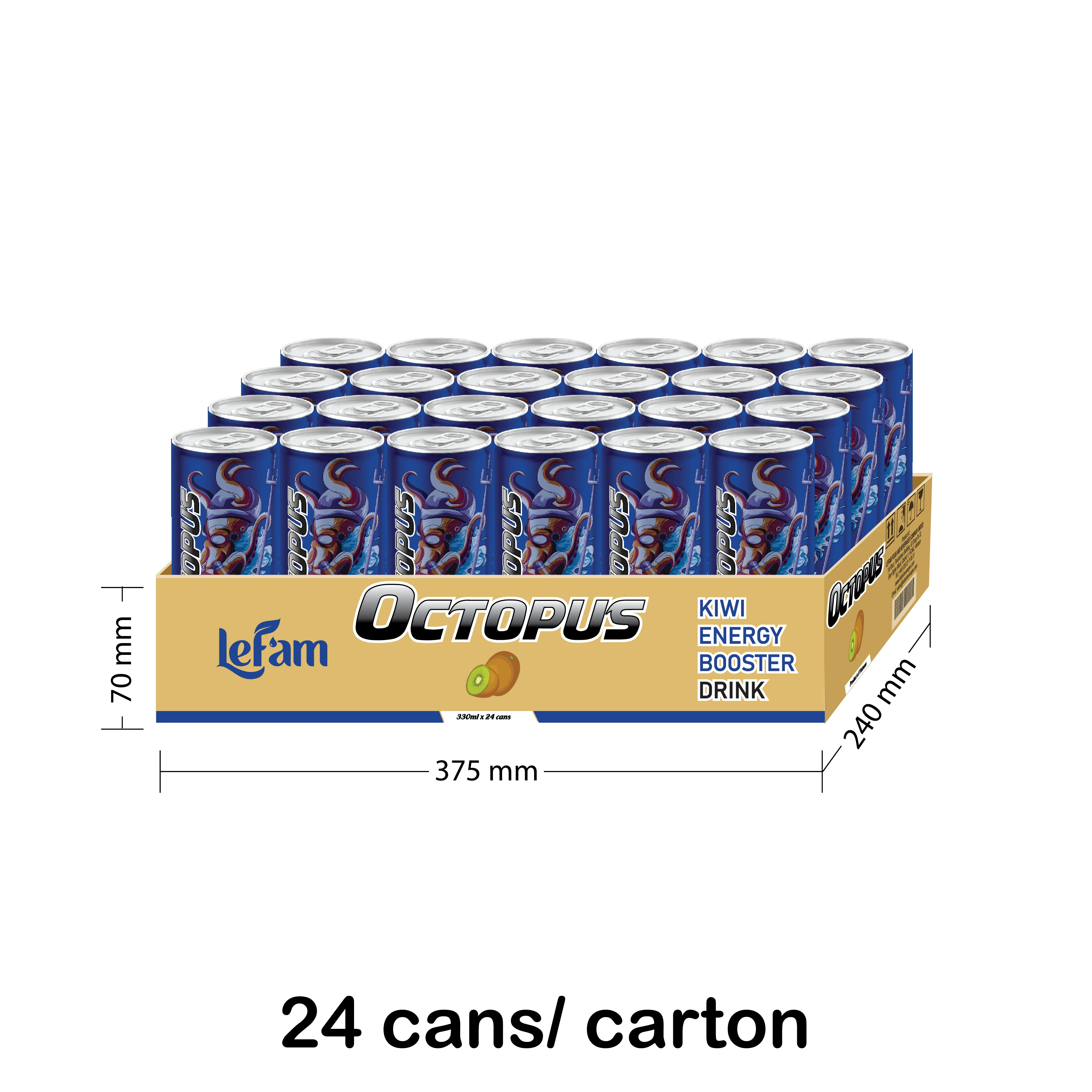 OEM drink custom label - NEW Product 2021 - Energy Soft drink with Original Taste from Vietnam 330ml