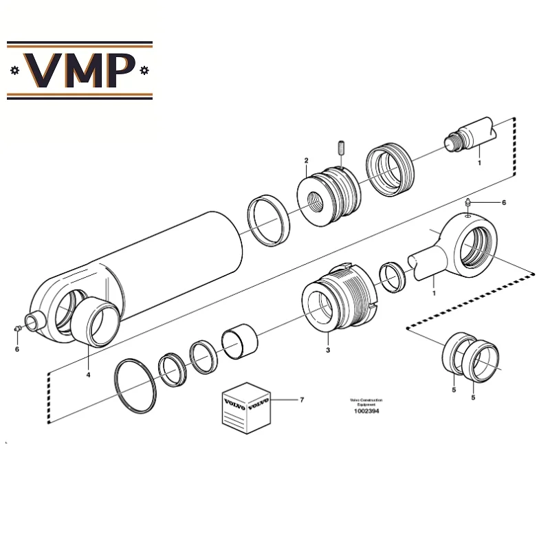 VOE11709913-уплотнительное кольцо для BL60 BL61 PLUS BL61B BL70 BL71 BL71B экскаватор-погрузчик OEM 1 шт. день DE