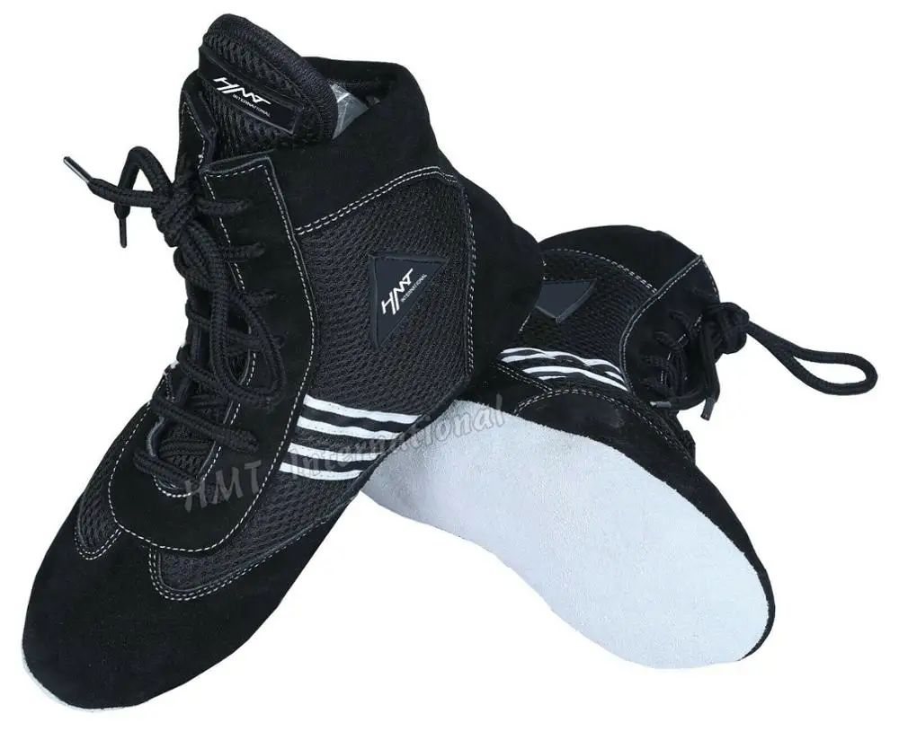 Wholesale professional high Quality Men Boys Boxing Footwear sport boots black boxing shoes for men Boxing Boots