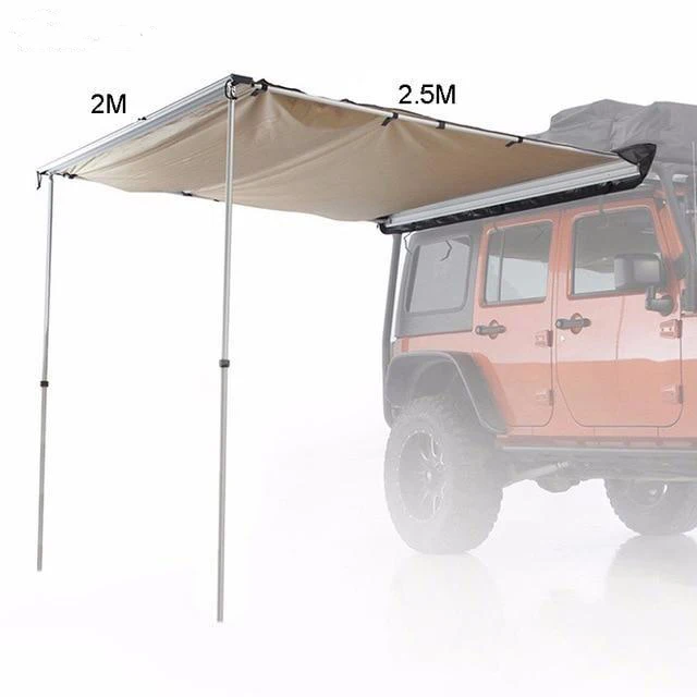 2x2.5 M  Camper Waterproof Car Awning Fox wing Car Side Awning Tent for Camping Tourism &  Hiking