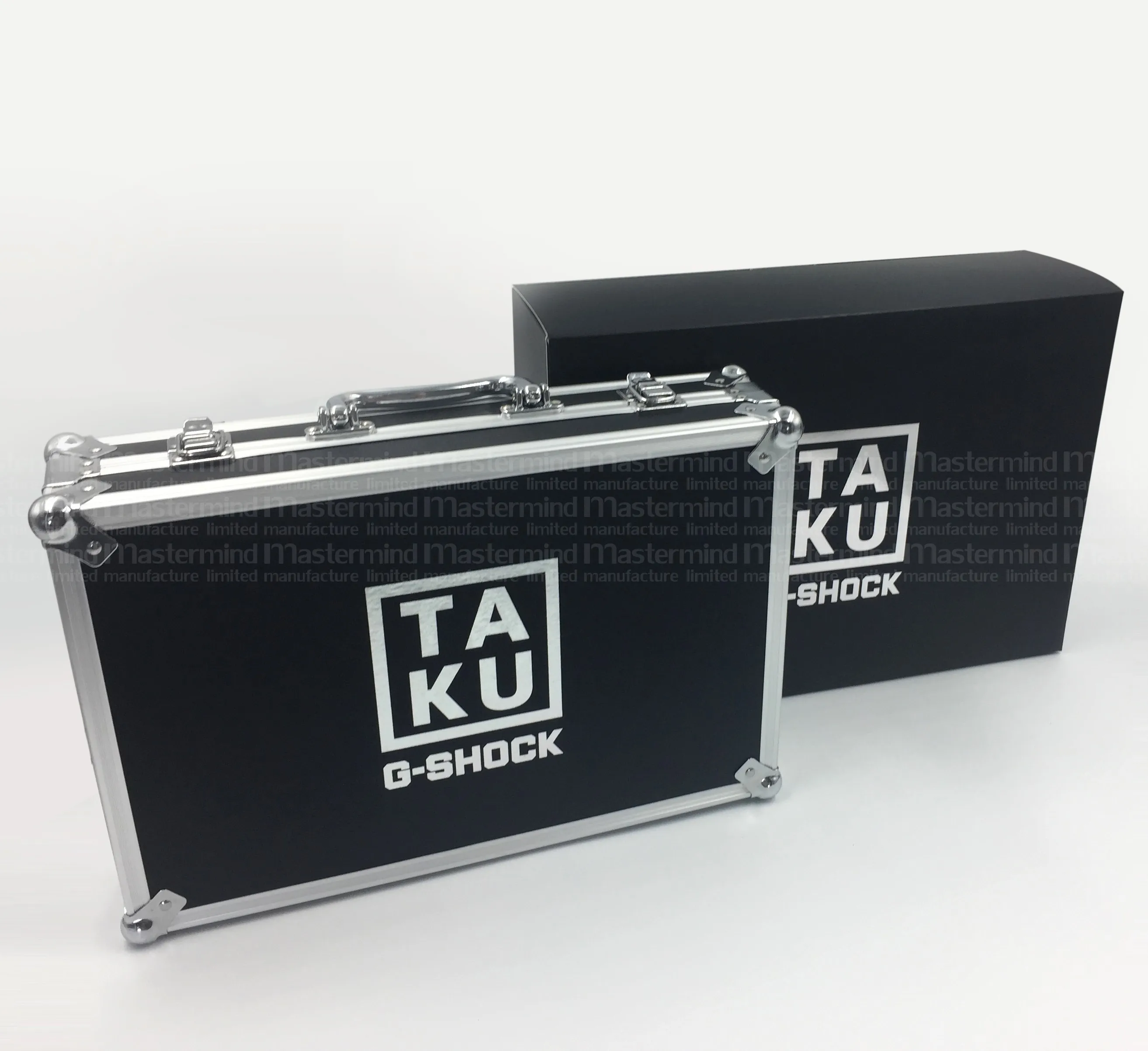 Fashionable Black & Silver Aluminum Optical glasses Watch & Jewelry Packaging & Display Travelling Case Box & Photography Props