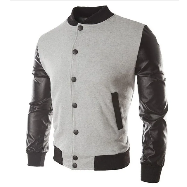 Wholesale Men Custom Cotton Fleece Baseball Jacket Letterman Blank Varsity Jacket Custom Made Men Casual Varsity Jacket