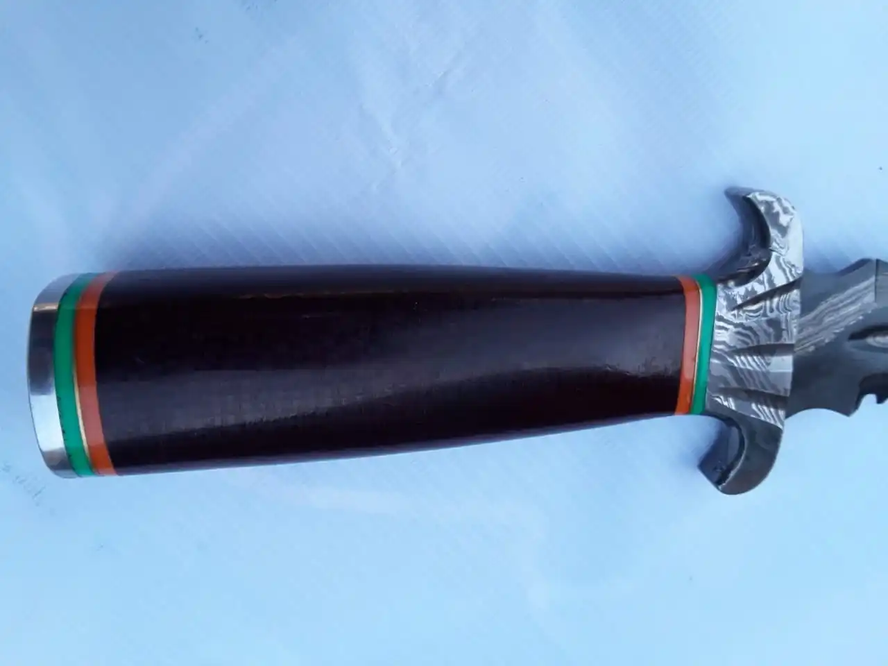 Damascus Custom Handmade  Dagger Knife With Micarta  Handle Blade Materiel