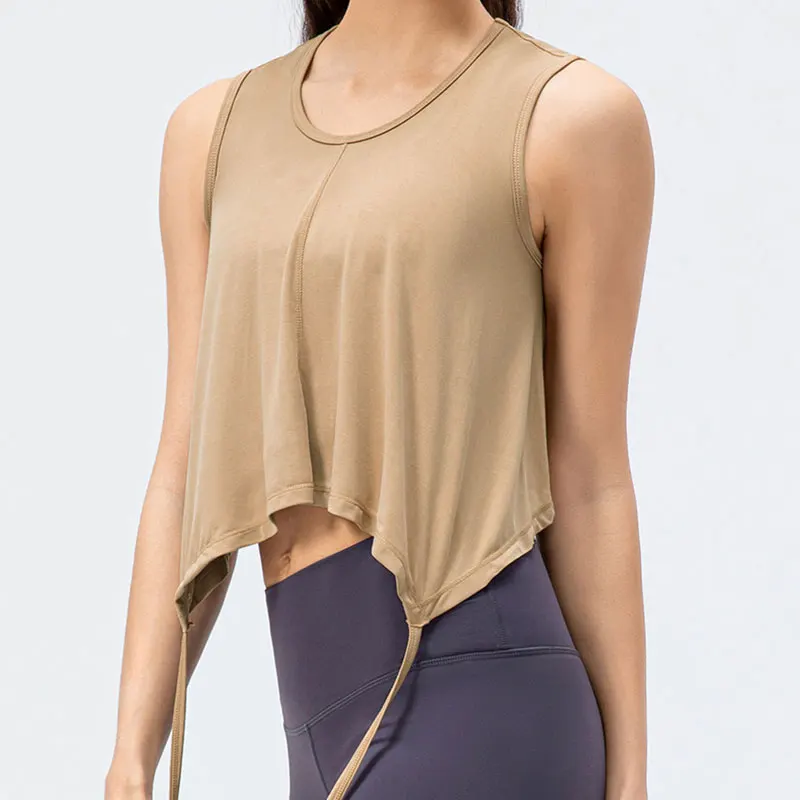 New Women Sport Vest Breathable Yoga Clothes Running Fitness Blouse in Multiple Color