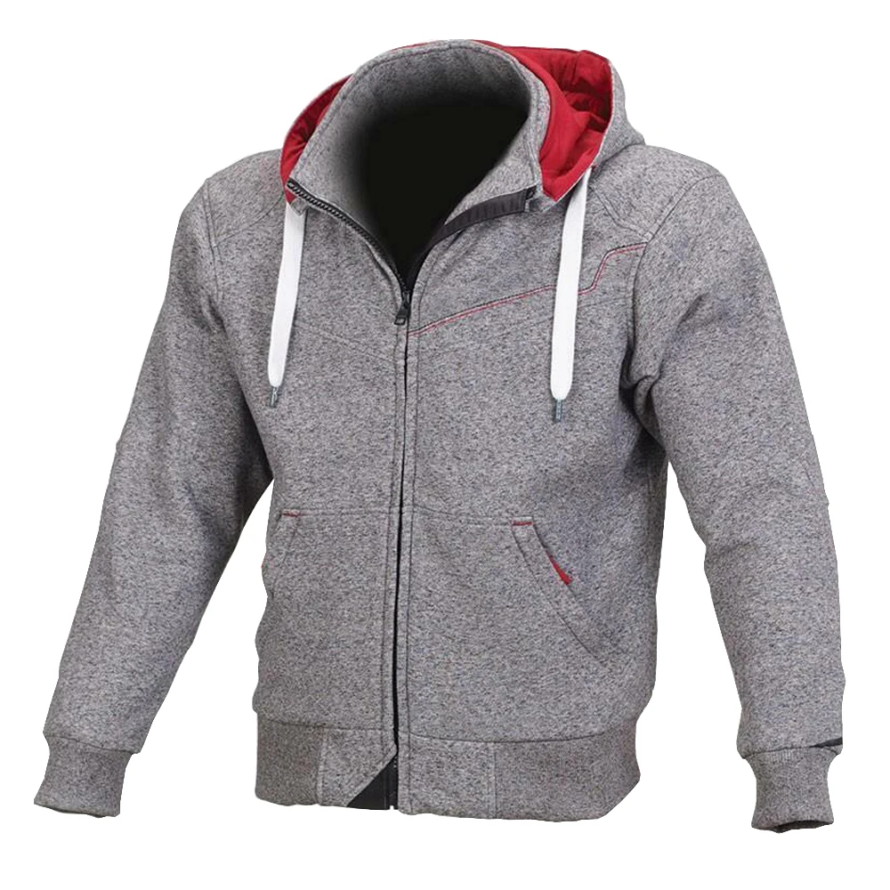 High collar motorbike protective hoodie with inside mesh, Best biker hoodies in European fit, Prime Protection