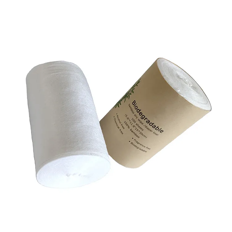 spunlace nonwoven 100% biodegradable flushable cloth diaper