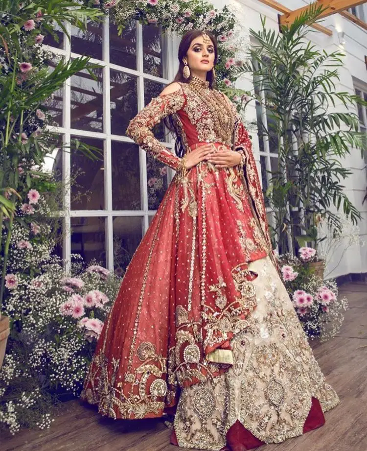 Asian floor length indian& pakistani dress with beautiful colour comblination-2019