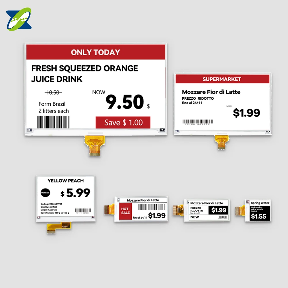 Небольшие мини Беспроводная E-Ink дисплей цветной ценника чернил