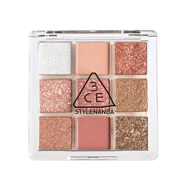 3CE Multi Eye Color Eyeshadow Palette Delightful Private Label Make Up Beauty Korean Cosmetics Custom Logo Makeup vegan Glitter