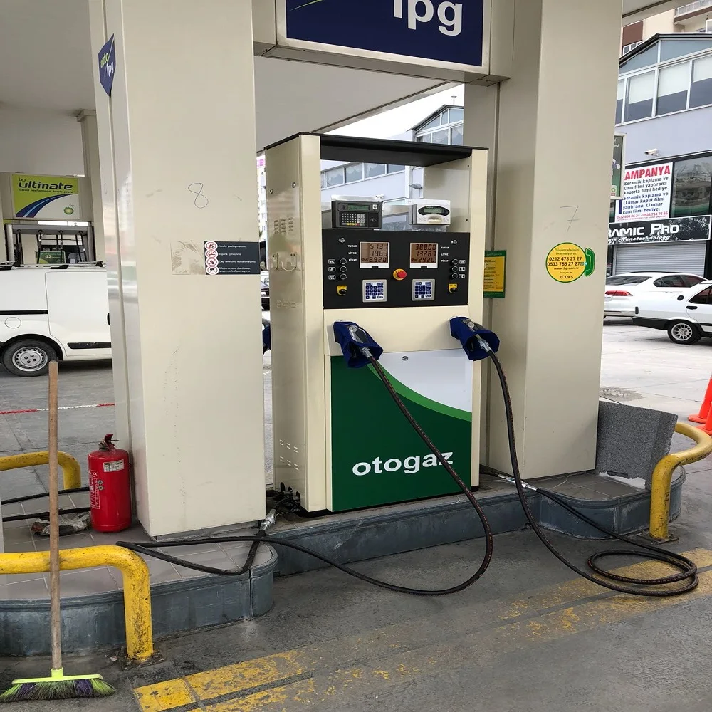 
2A LPG GLP Dispenser Punto B type FOUR ACME type nozzle with primameter galvanized case High Quality for LPG and FUEL station 