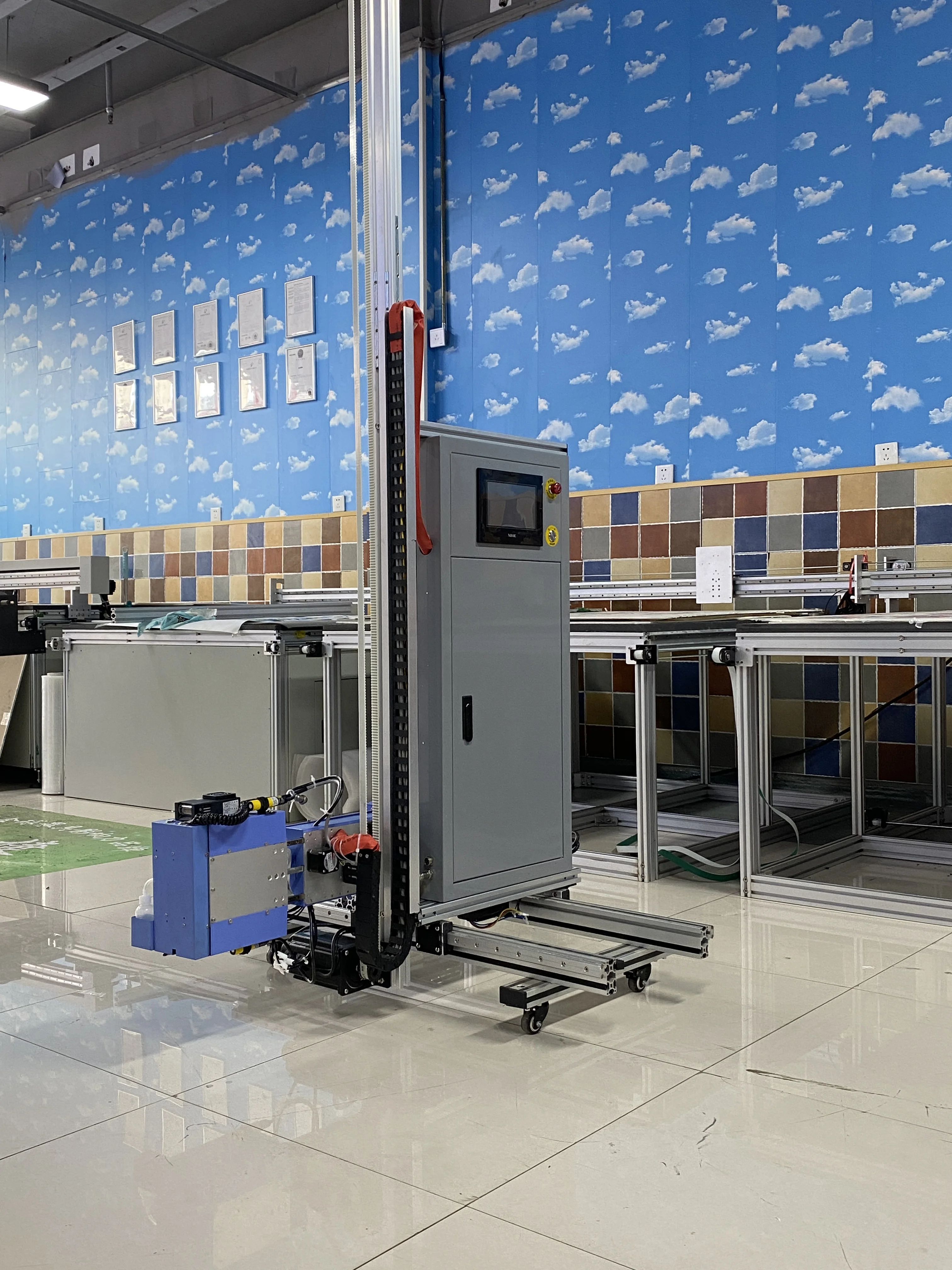 MJ-2000X UV 3D Wall Printer Machine Printing On Uneven Wall High Quality Wheel/Rail Robot Printer