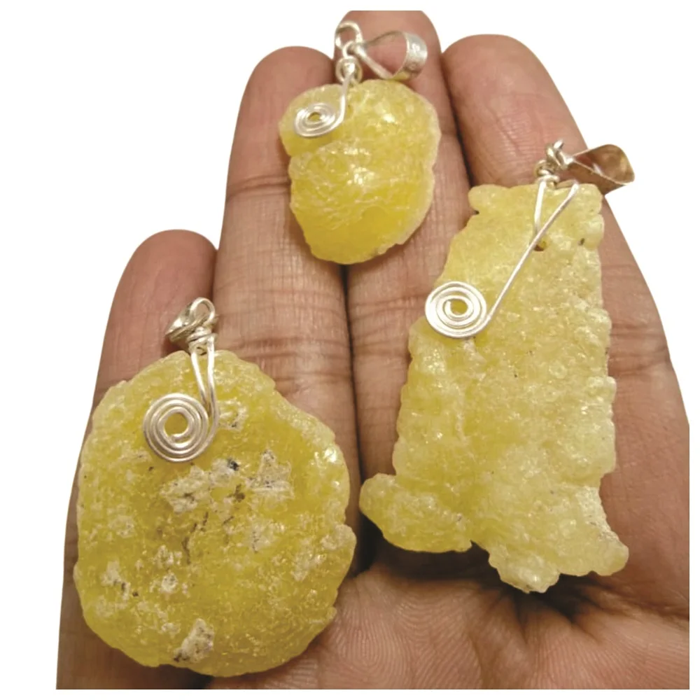 Натуральный брусит кристалл кулон ожерелье ручной работы в 925 стерлингового серебра с драгоценным камнем изделие из хрусталя OEM из пакистана