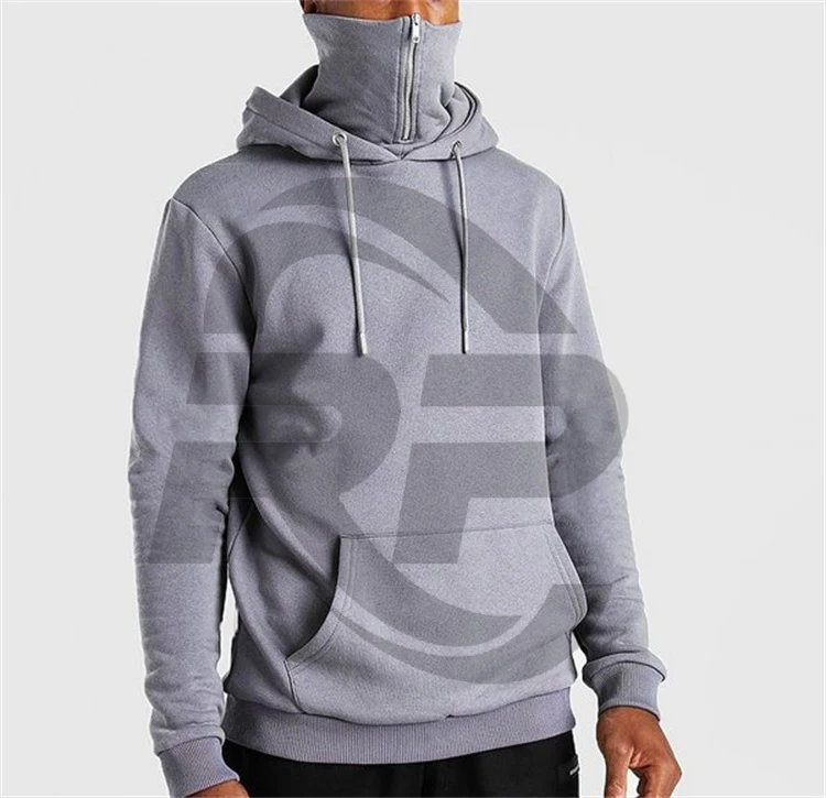 Высококачественный пуловер на молнии с карманами заказ мужские толстовки