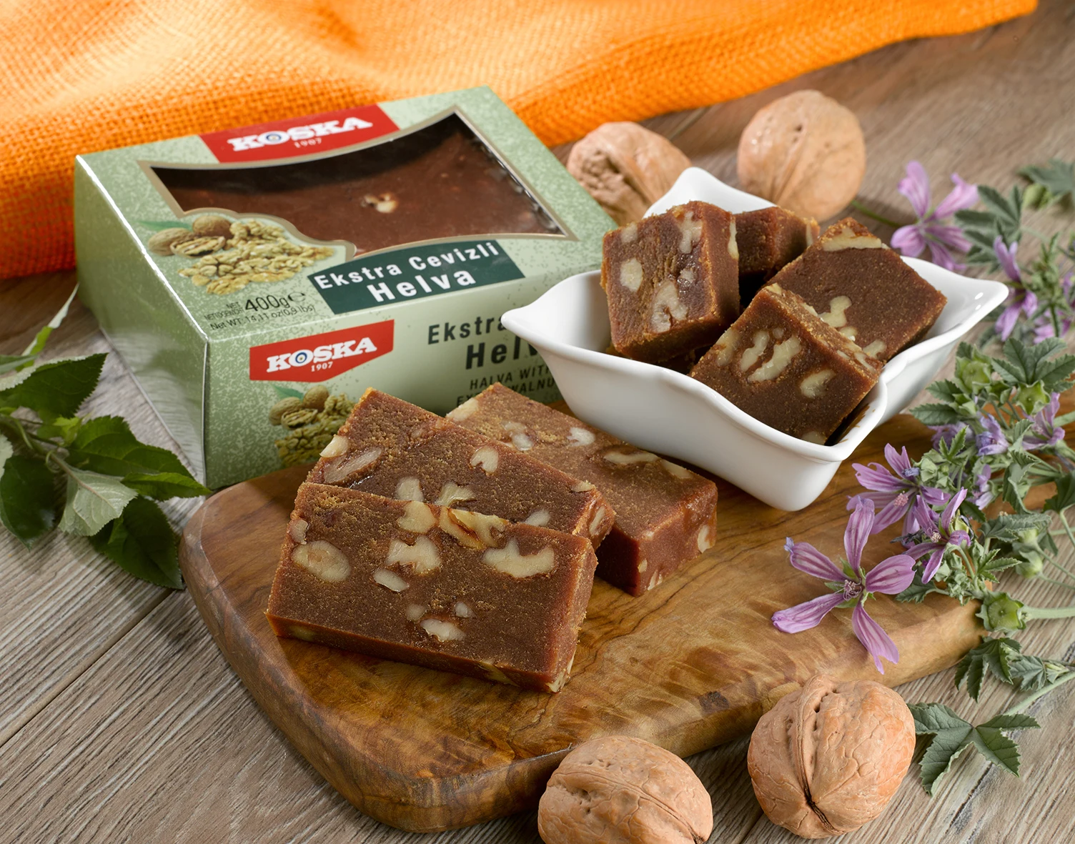 Brand New Wholesale Product - Halva with Extra Walnut- Summer Halva 200 g, 400 g, 500 g