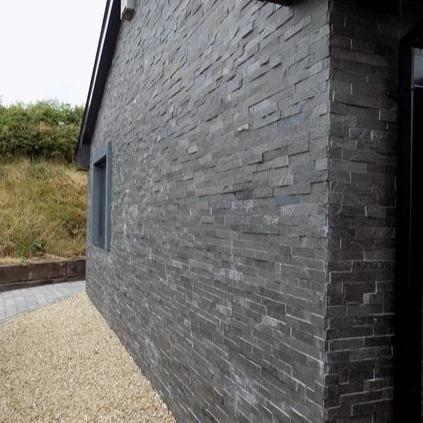 STONE CONSTRUCTION MATERIAL BLACK  STONE WALL CLADDING FOR INTERIOR AND EXTERIOR DECORATIO-NATURAL STONE EXPORT FROM VIETNAM