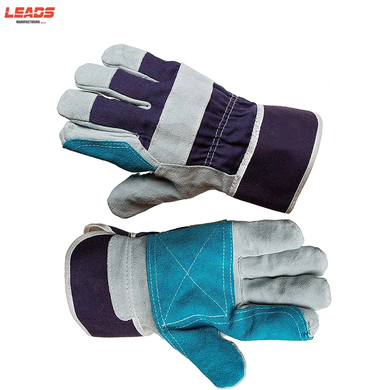 Hot Selling Heavy Duty Glove with Safety Cuff and Wing Thumb Leather Gloves Canadian Rigger Gloves
