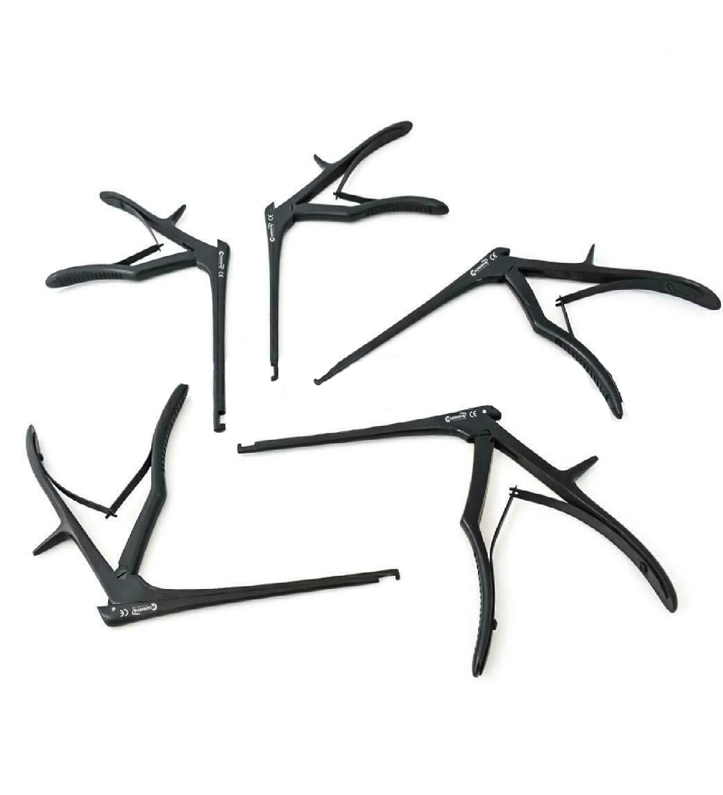HOT SALE GORAYA GERMAN 5 PCS KERRISON Rongeurs 6 Inch Black (1 2 3 4 5mm) Cervical Orthopedic Surgical CE ISO APPROVED