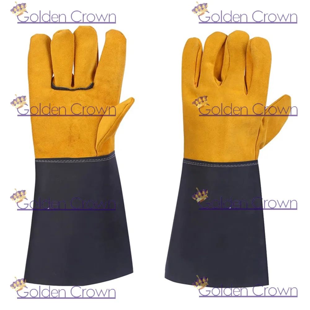 Protective Work Gloves Safety Protection Gloves Artificial Leather Electric Welding Glove