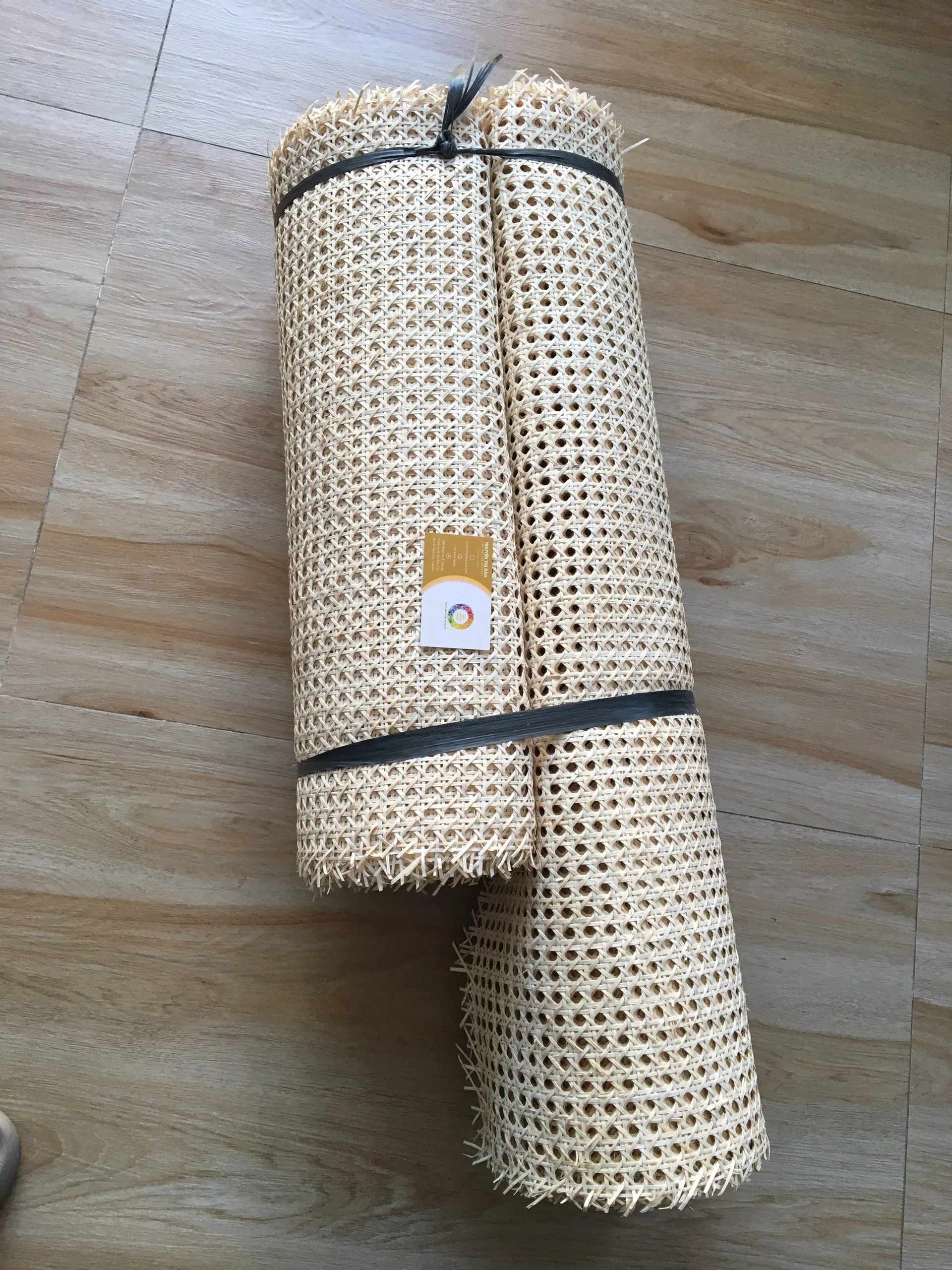 
Best Selling Rattan Cane Webbing Roll Natural Mesh Furniture Bleached Square Woven Rattan Cane Webbing 