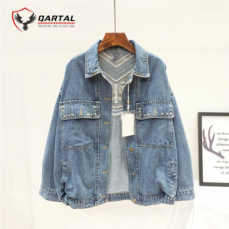 Korean Floral Embroidered Ladies Denim Jacket Premium Quality Best Wholesale Jeans Jacket For Women Customized Logo And Design