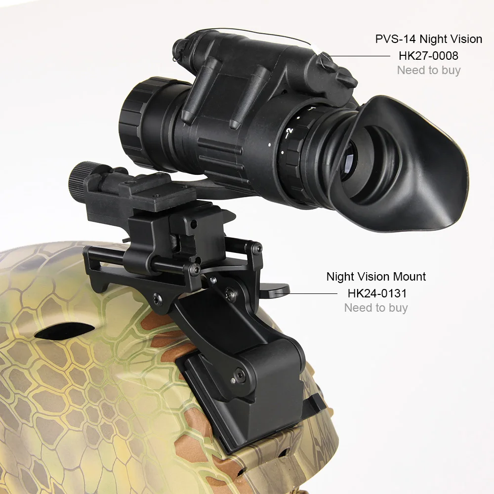 GZ24-0131 металлический NVG носорог кронштейн для крепления PSV-7 или PSV-14 на шлеме пластина
