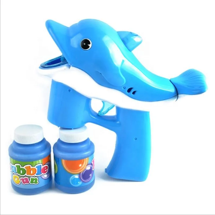 Hot sell out door electric Educational bubble stick toys kid bubble gun With music and lights kids toys juguetes Dolphin toys