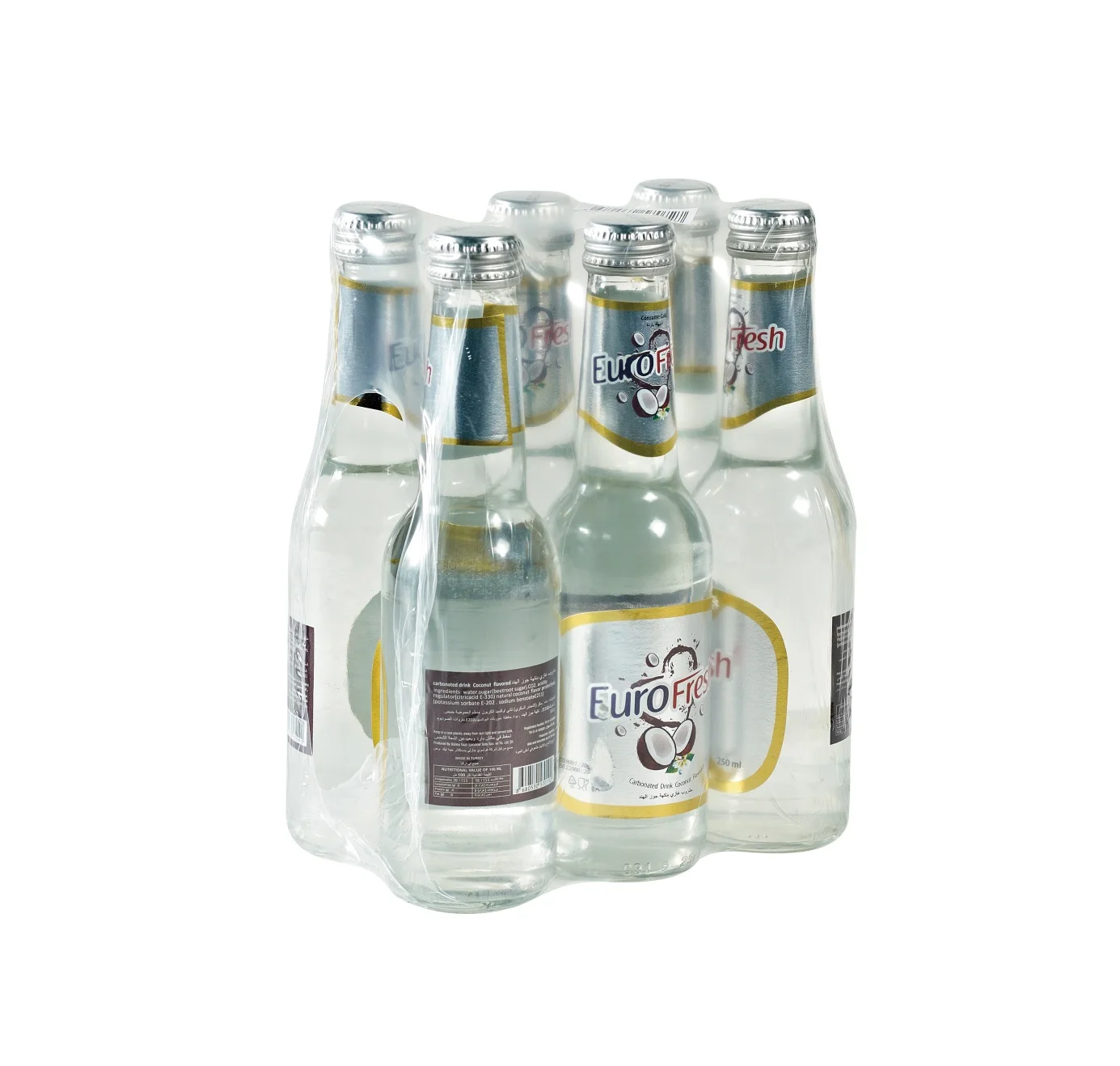 
Glass Botteld Coconut Flavored Carbonated Drink 