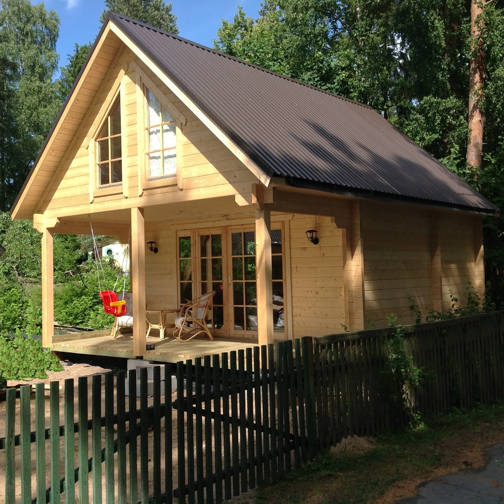 Сборная деревянная кабина в комплекте деревянный дом из ЕС Скандинавский дизайн праздничная бабушка