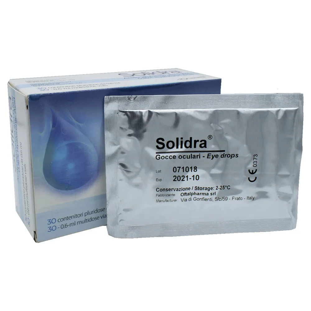 Quality Transparent High Density Hyaluronic Acid Preservative-Free Monodose Eyedrops for Dry Eye, Redness and Eye Fatigue Relief