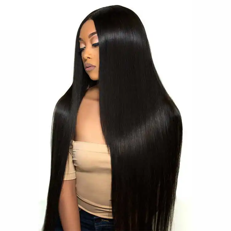 Virgin Human Hair Full Lace Wig for Black Peruvian Women Hight Quality 30 Inch Vietnamese Hair