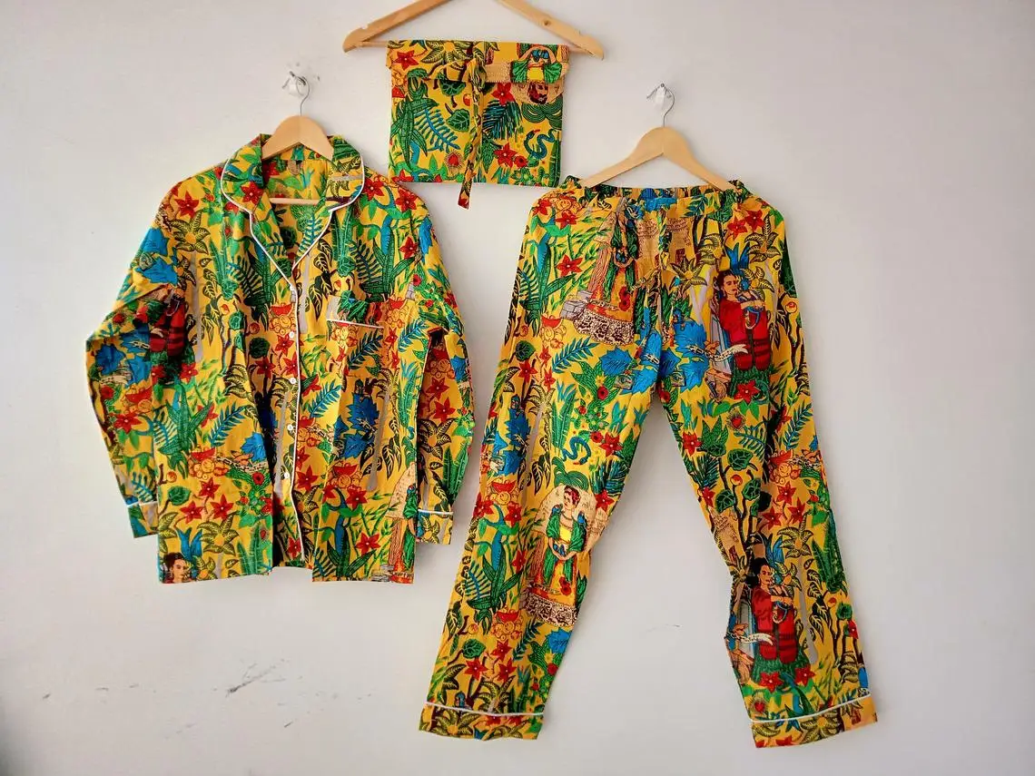 Plaid Matching Cotton Pajama sets Cotton 100% PJS Matching Pajamas for men and women Gift for him and her Valentines Days Gift