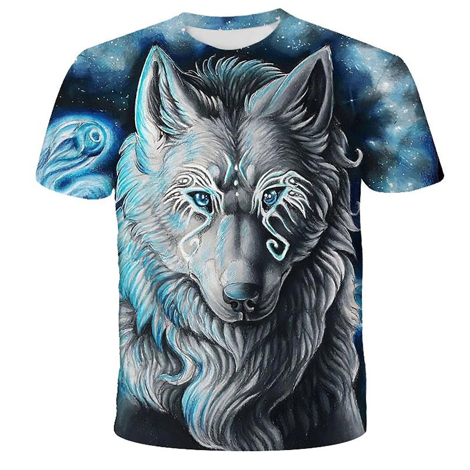 sublimated t shirts Wolf Printed T shirts Men 3d T-shirts Drop Ship Top Tee Short Sleeve