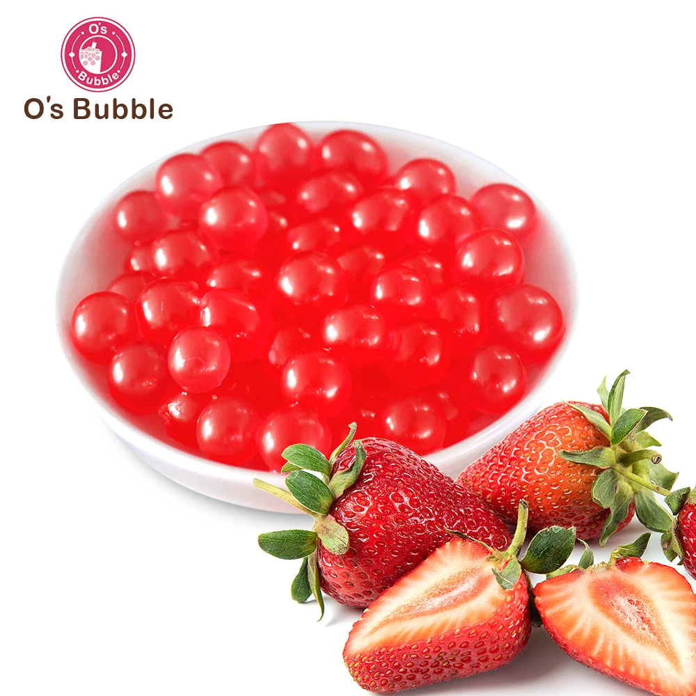 Taiwan Original Instant Food  Strawberry Flavor Popping Boba