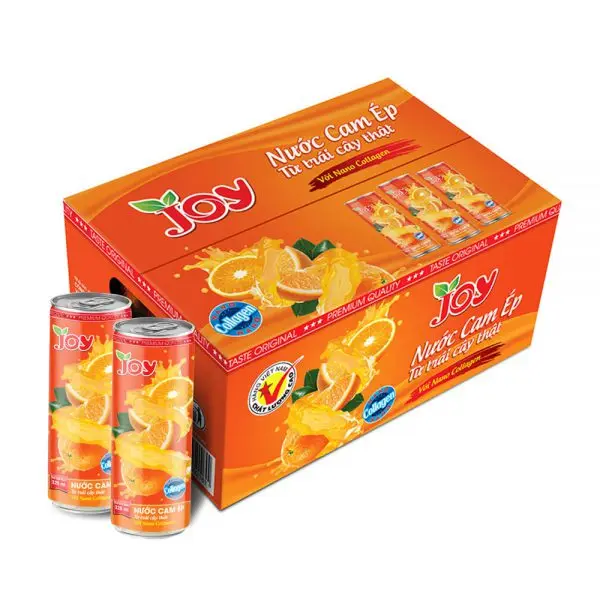 Консервированный апельсиновый сок JOY Drink 325 мл ежедневные напитки с нано-коллагеном фруктовый от производителя выдавливаемый настоящего фруктового