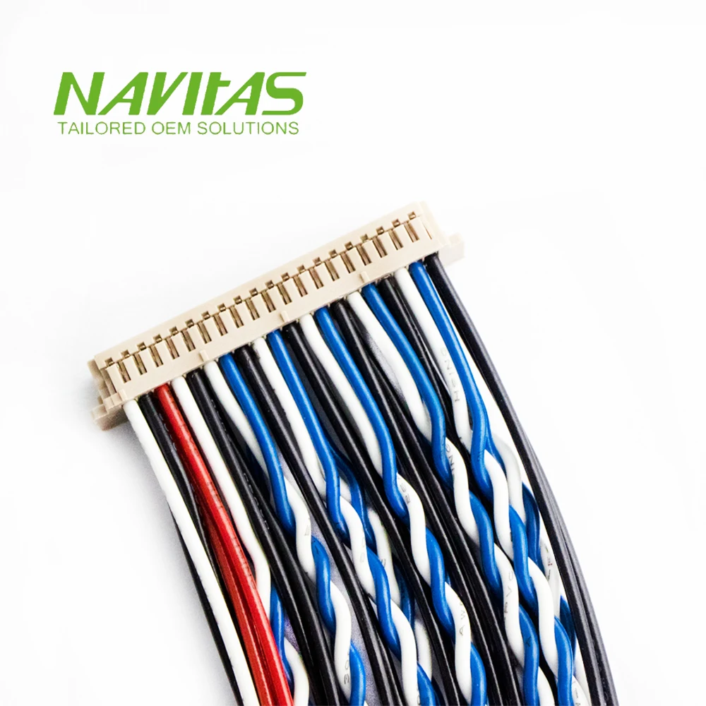 OEM Hirose DF13-40DS-1.25C 40pin DF14 LVDS/TTL интерфейсный провод обжимной терминал на заказ кабель в сборе