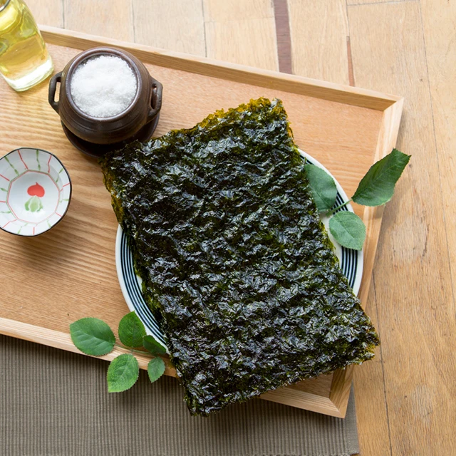 Корейская жареная и приправленная мойка solmy (Shushi Nori) закуска из водорослей С Маслом Авокадо полный размер 20 г 5 листов