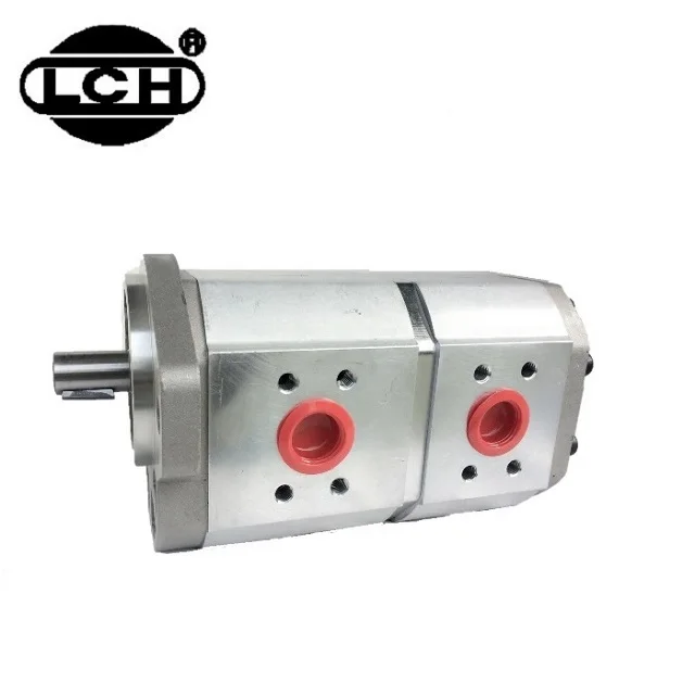 LCH double oil tandem gear pump hydraulic tandem oil gear pump