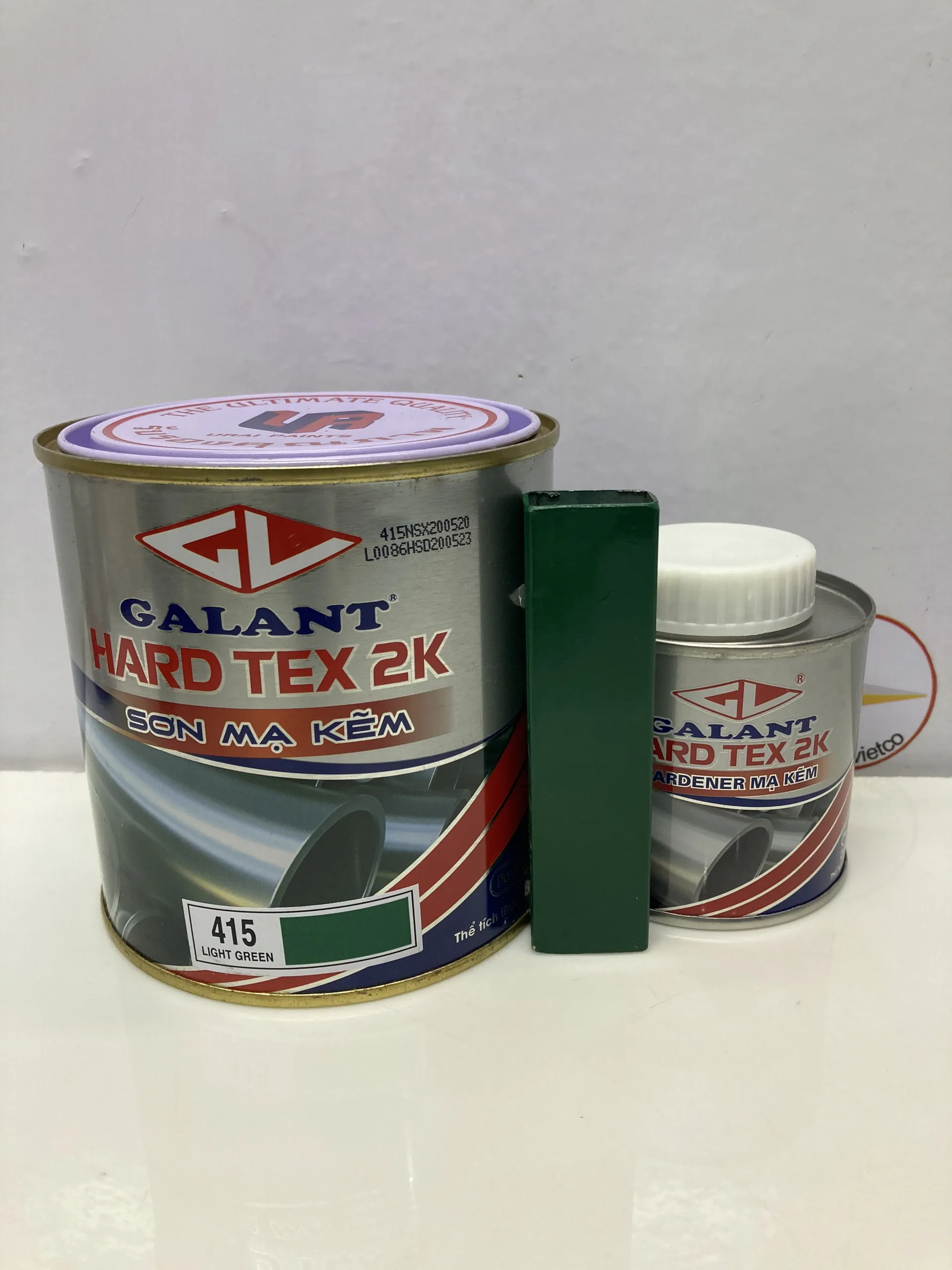 
Light green 415 iron high gloss Galant Hard Tex 2k Galvanized Steel Paint 